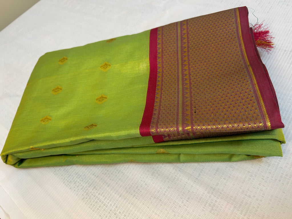 SOFT SILK WITH CONTRAST BORDER